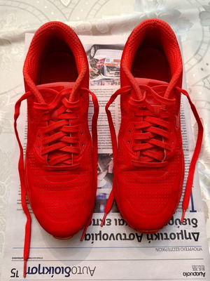 Nike Air Max 90 Ultra Moire used, bright crimson red, size 44