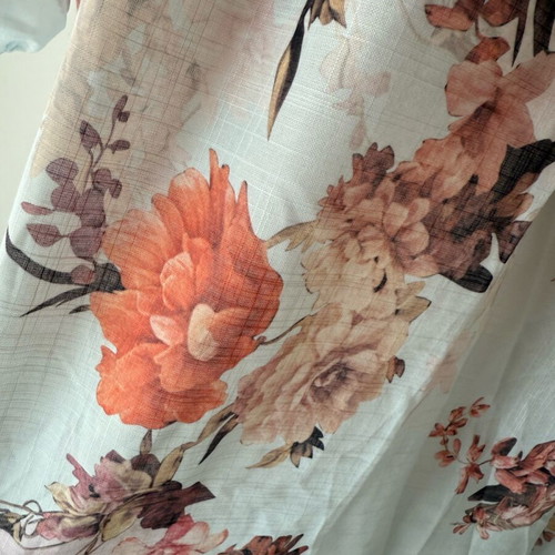 Floral dress new, multicolored with turquoise details