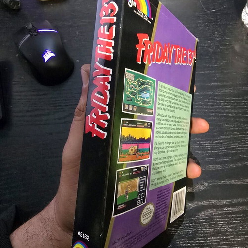 Friday The 13th Rev-A Nintendo NES game used, complete in box