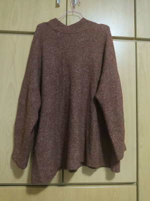 Μακριά μπλούζα χειμερινή Attrattivo L σαν καινούργιο, καφέ και κόκκινη