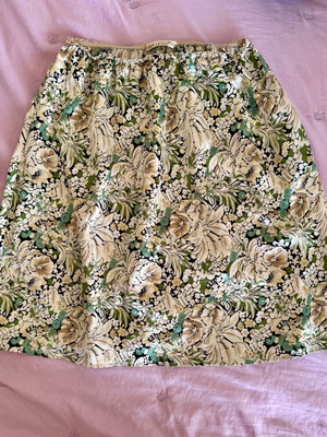 Vintage floral skirt used, multicolor, size XL