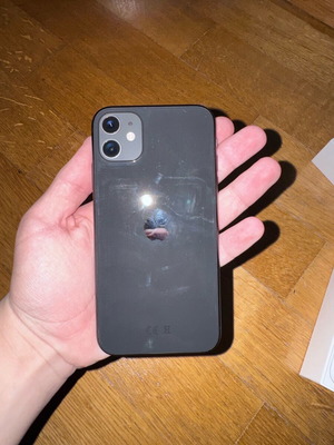 IPhone 11 128GB black used with Dual SIM and 75% battery health