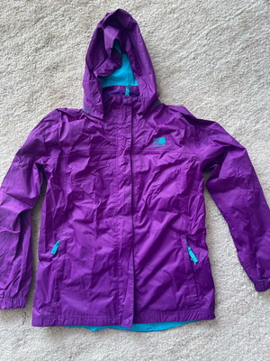 Karrimor windproof waterproof jacket used, purple and turquoise