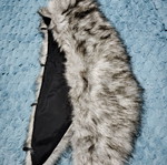 Synthetic fur collar, grey