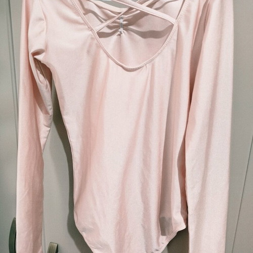 Ballet and dance leotard and shoes used size 34-35 pink