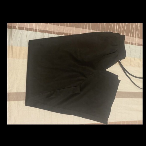 Black Wide-Leg Pants with Elastic Waist like new, size XS