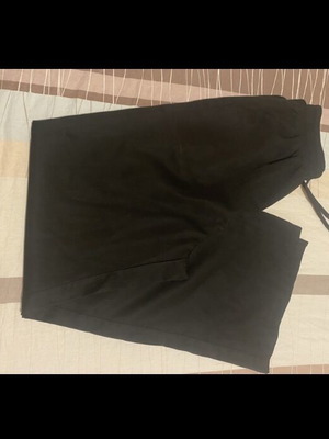 Black Wide-Leg Pants with Elastic Waist like new, size XS
