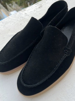Loafers καινούργια, μαύρα suede, μέγεθος 41