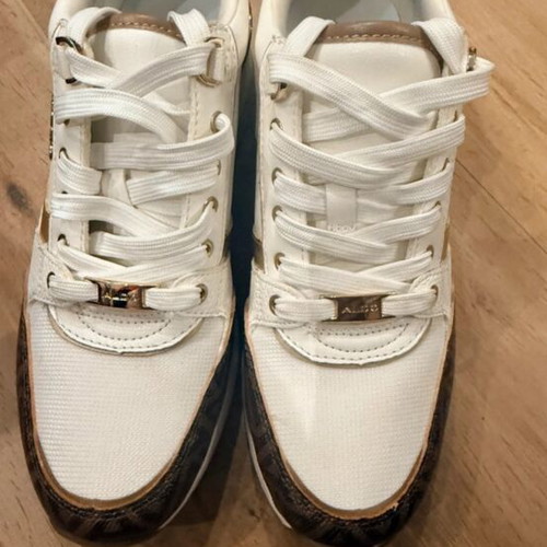 Aldo sneakers like new, size 38, white and beige