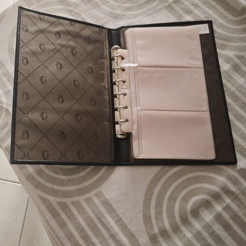 Guy Laroche cardholder used, black leather