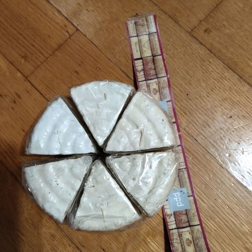 Ppd candles cheese design new, pack of 6 pieces