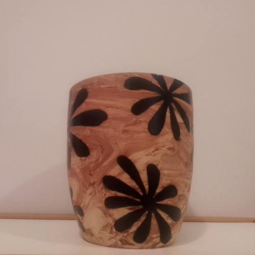 Ceramic flowerpot like new, height 23.5 cm, diameter 20 cm