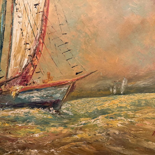 Large oil painting like new