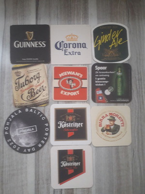 Beer coasters used, set of 10 No 14