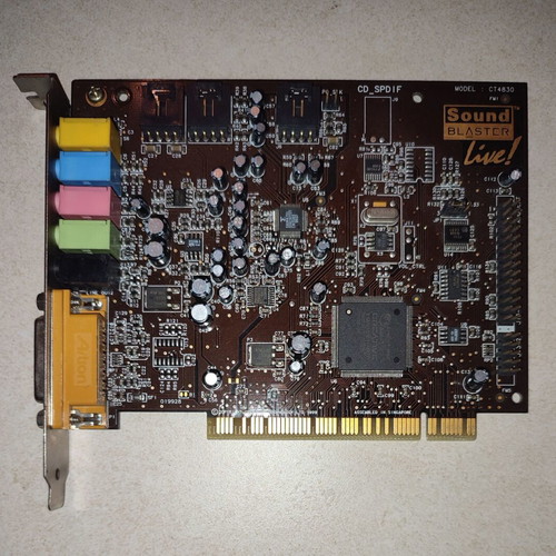 Sound Blaster Live! CT4830 PCI used sound card