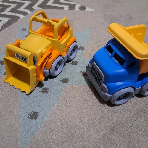 Green Toys Set of 2 Construction Trucks like new