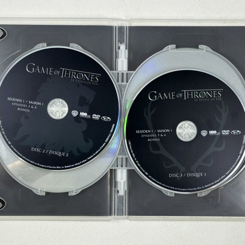 Game of Thrones Season 1 DVD set like new, 5 discs, Greek subtitles