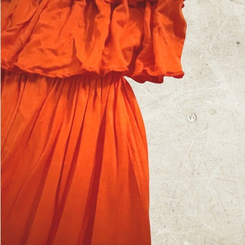 Mini strapless dress orange new Catwalk, one size
