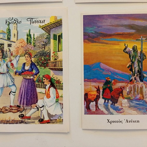 Easter commemorative greeting cards vintage, set of 10, like new