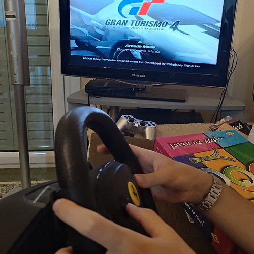 Thrustmaster Ferrari GT racing wheel for PlayStation 2 and PC