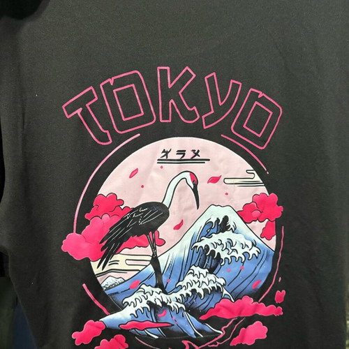 T-shirt new, size L, black with Tokyo Japan print
