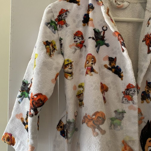 Paw Patrol Cotton Bathrobe for Boys 5-6 Years Like New