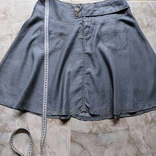Sei jeans summer skirt like new, gray, S-M
