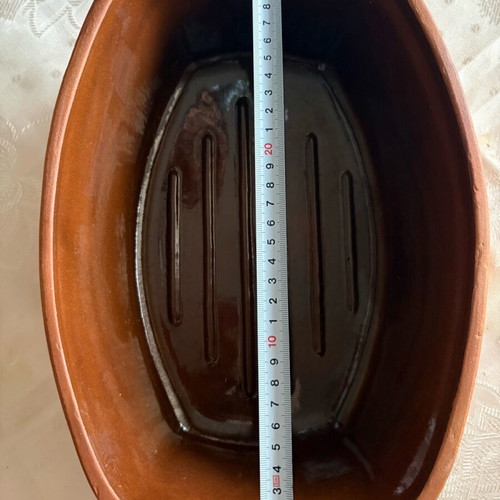Bio Gastopf clay pot used, natural clay, German