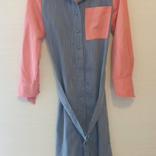 Assos dress two-tone gray with pink new, size S