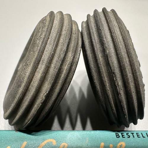 Vintage Record - Elastic model aircraft tires used, Graupner 1960s