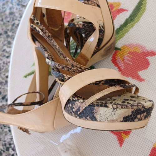 Maria Mare sandals like new, high heels, beige, size 37