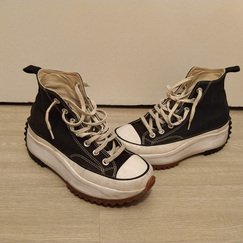 Converse Run Star Hike Platform Sneaker used, black size 38.5