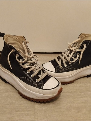Converse Run Star Hike Platform Sneaker used, black size 38.5