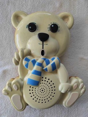 Children's bath radio used, bear design