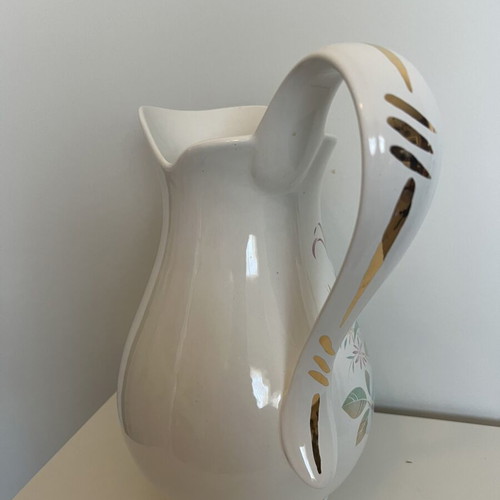 Fiorentina porcelain jug like new with floral design