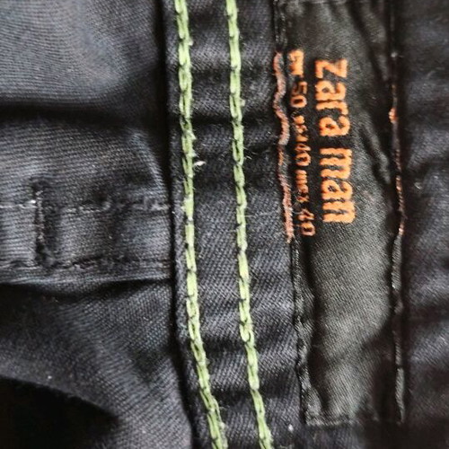 Zara men's pants used, black, size 50
