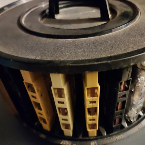 Round cassette case used, collectible, functional