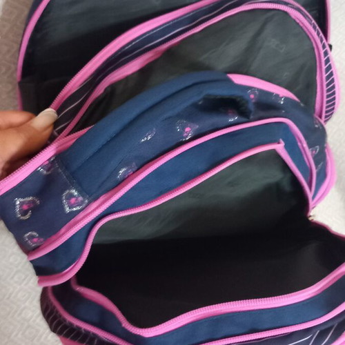 Polo school backpack with waterproof cover