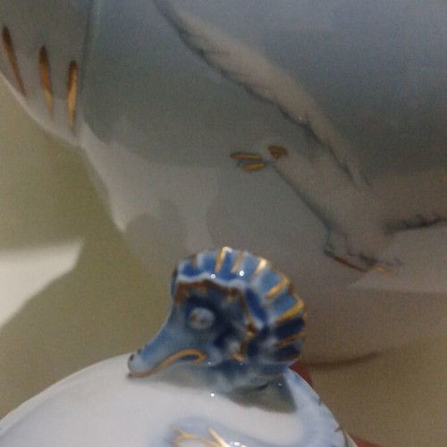 Bing & Grøndahl Seagull porcelain coffee pot vintage Denmark No. 91A