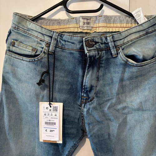 Skinny Jean Pull & Bear blue new, elastic, sizes M and L