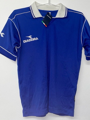 Diadora παιδική μπλούζα Polo καινούργια, μπλε, ποδοσφαιρική