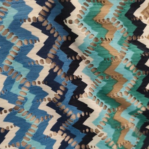 Women's maxi dress new with zigzag geometric pattern, size S