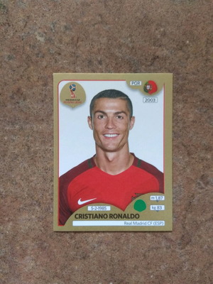 Αυτοκόλλητο Cristiano Ronaldo Panini World Cup Russia 2018 Gold Edition νέο