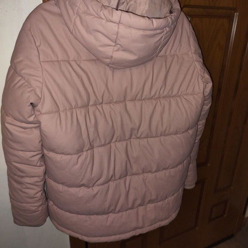Zara jacket like new, soft pink with silver zipper