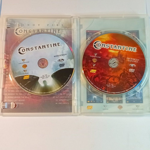 Constantine widescreen edition DVD, Greek subtitles