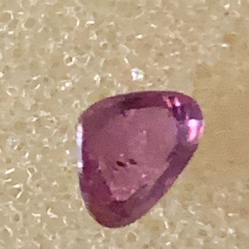 Pinkish purple pear sapphire 0.53 cts natural new