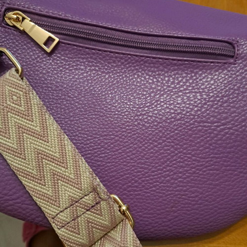 Banana crossbody bag like new, purple