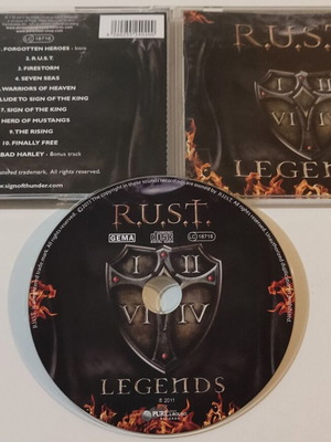 R.U.S.T. Legends CD καινούργιο, metal άλμπουμ