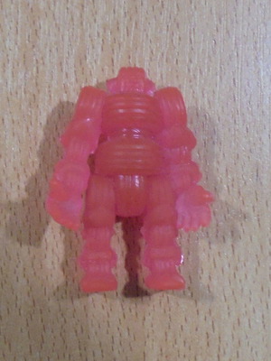 Muscle Ciclope alien transparent pink rubber figure used