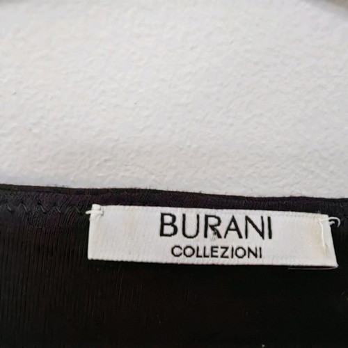 Burani collezioni dress used, black with black and white pattern, size small-medium